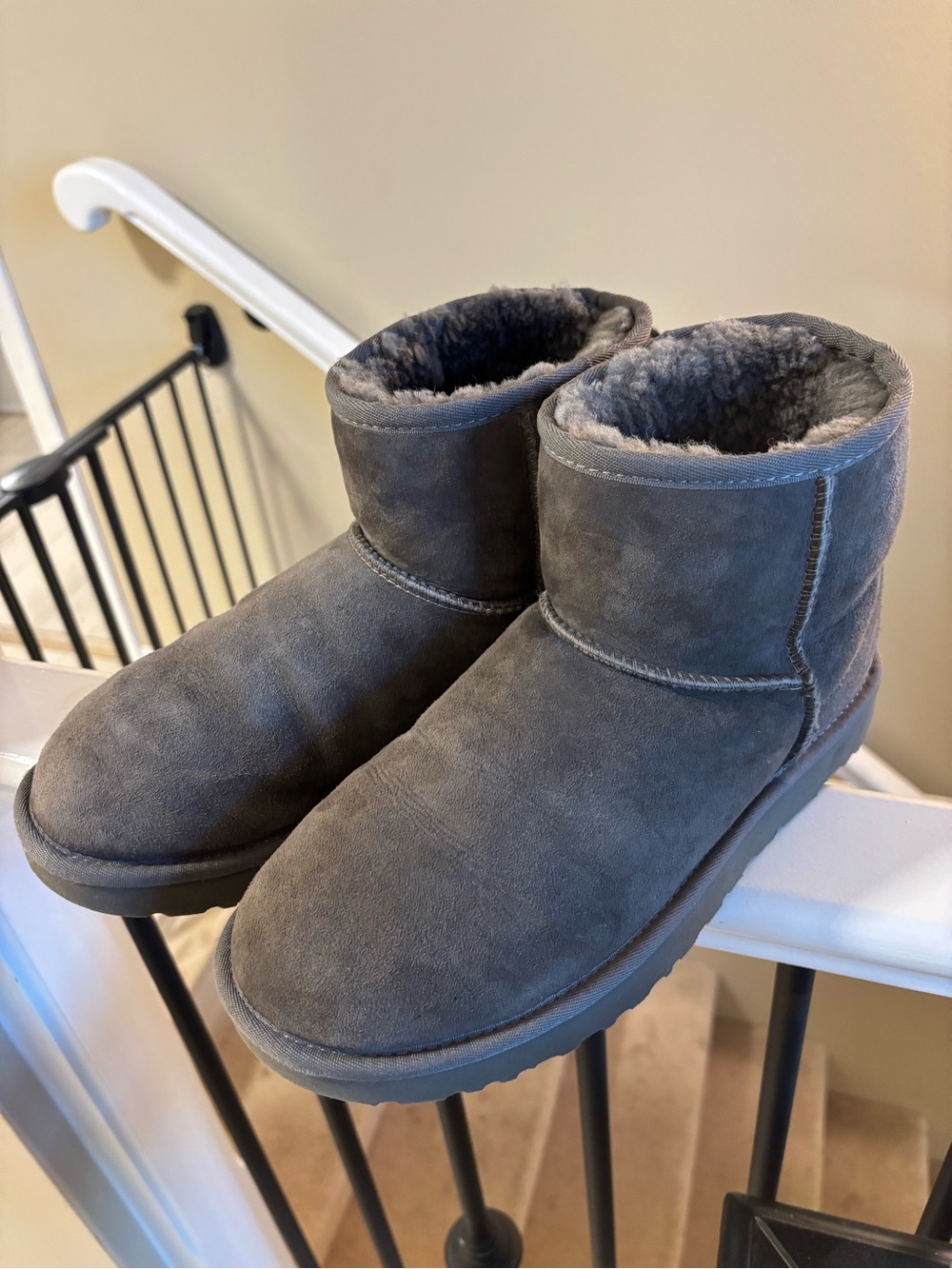 Grey Mini Uggs Size 9US (40EU)